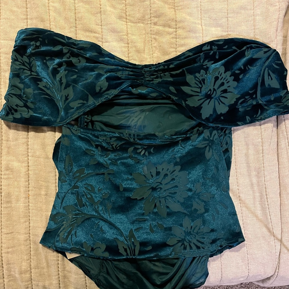 Free People Joni Top in Dark Teal